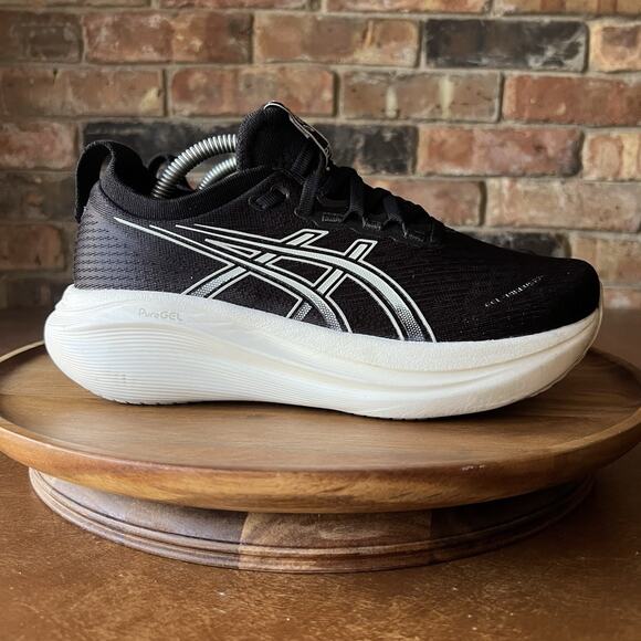 Asics Gel Nimbus 27 Women's 6.5 Black Max Cushion Road Running Shoes Sneakers - Picture 9 of 16